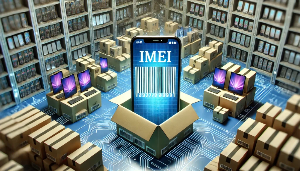 IMEI barcodes on tech