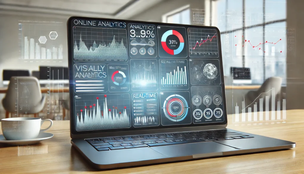 Modern analytics dashboard interface