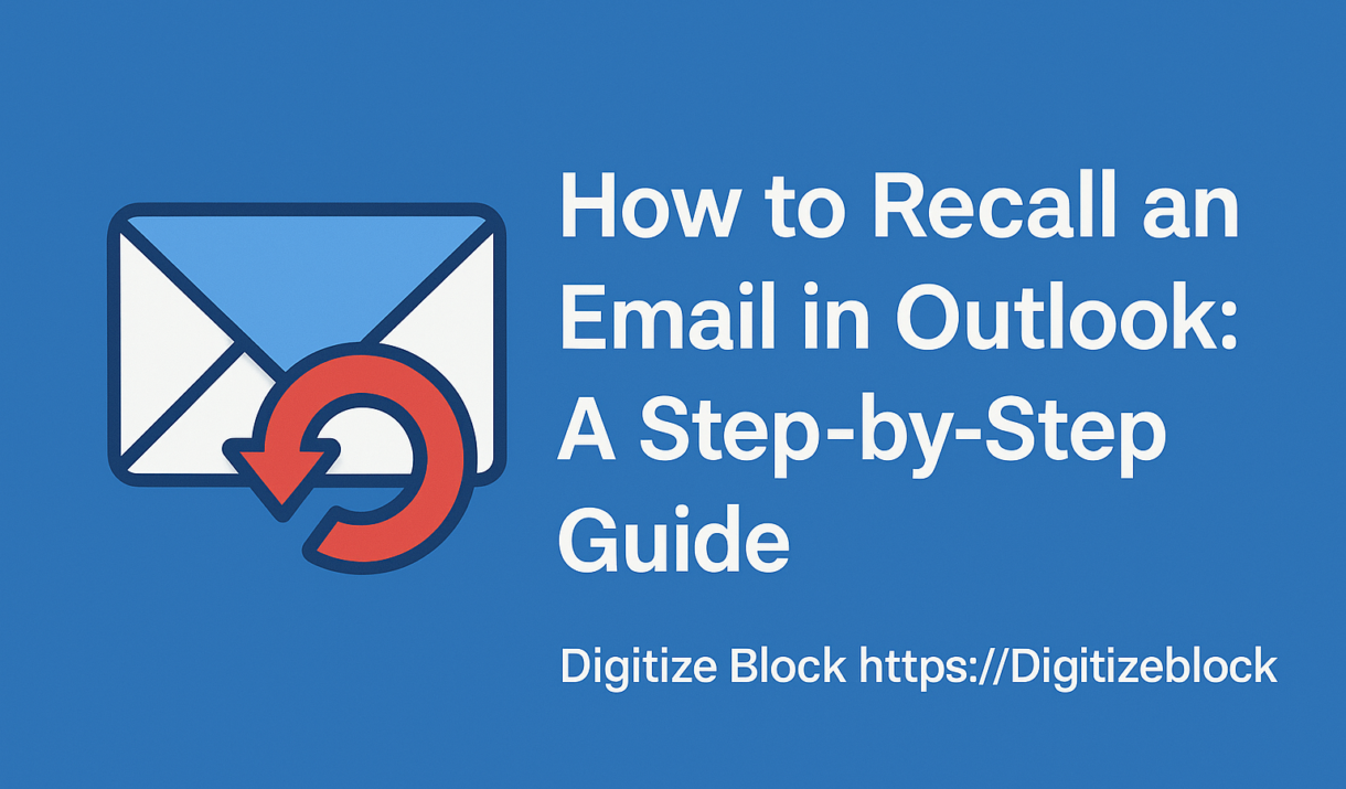 how to recall an email in outlook