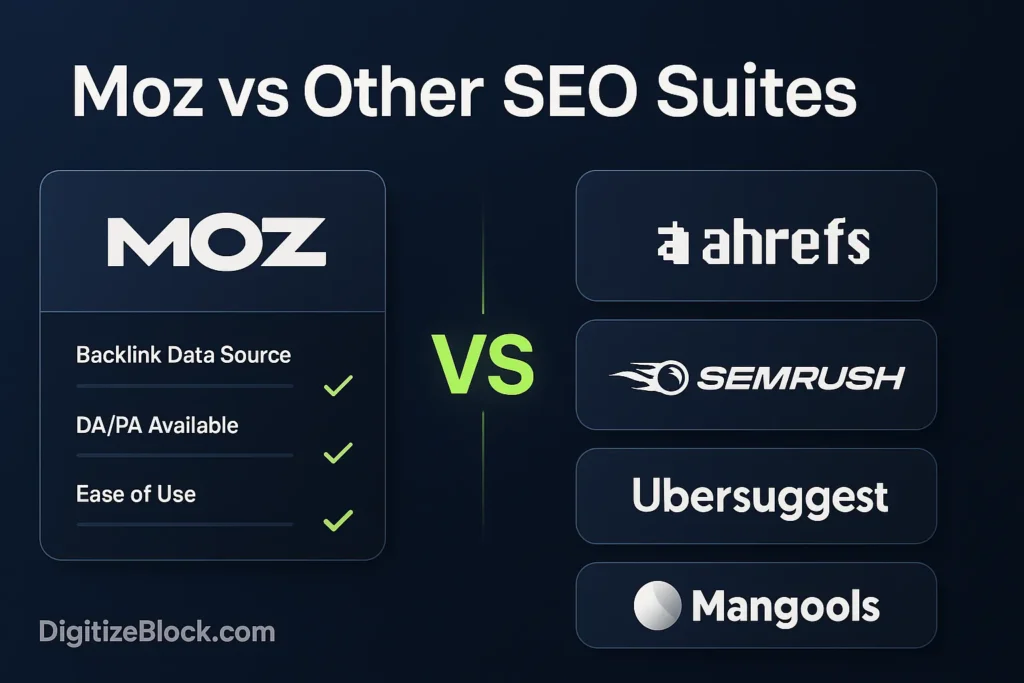 MOZ vs Other SEO Suites